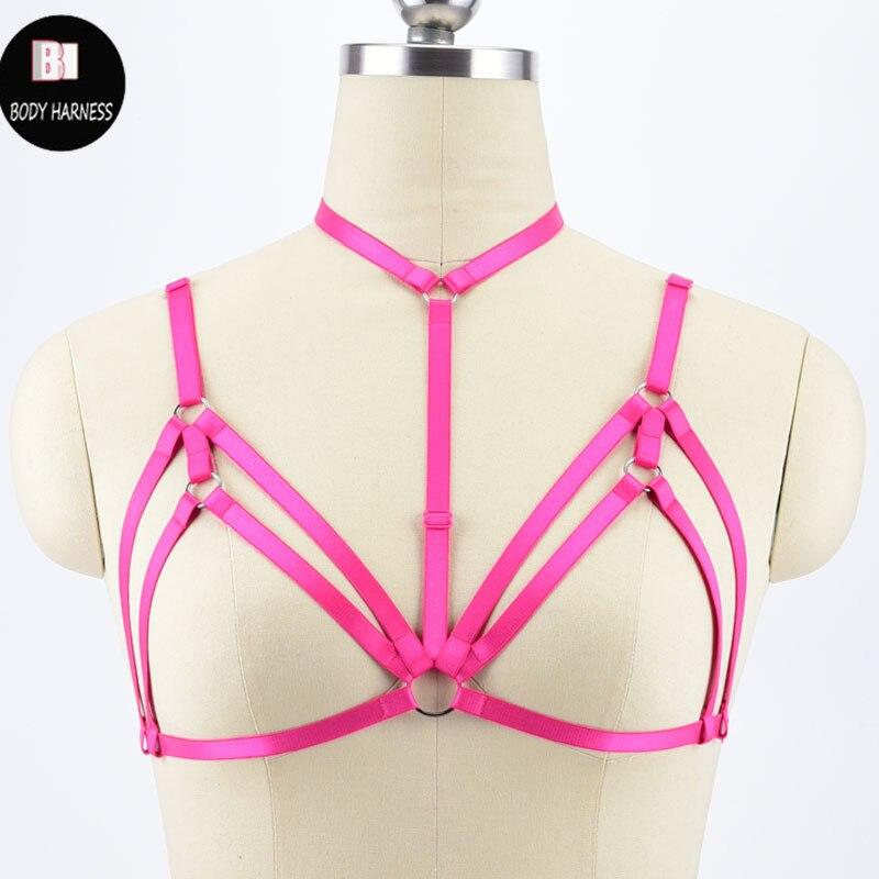 Kinky Cloth Harnesses O0501 / One Size BDSM Bra Harness