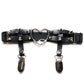 Kinky Cloth 200001886 Black Bow Single Clip Garter Belt