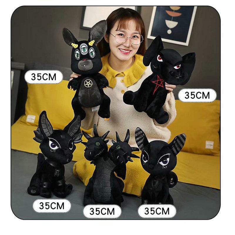 Kinky Cloth 100001765 Black Demon Monsters Stuffies