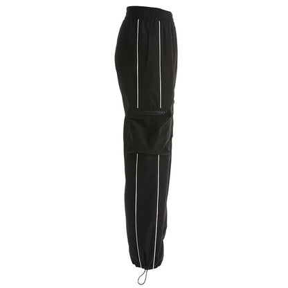 Kinky Cloth 200000366 Black Side Stripe Cargo Pants
