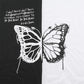Kinky Cloth 200000791 Black White Butterfly Loose T-Shirt