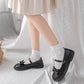 Kinky Cloth white about 20cm / One Size Black White Lolita Socks