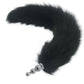 Kinky Cloth Accessories Novice 124 Black Wolf Long Tail Plug