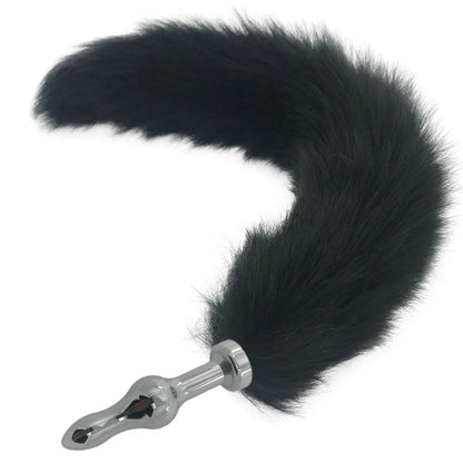 Kinky Cloth Accessories Veteran 126 Black Wolf Long Tail Plug