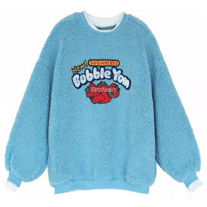 Kinky Cloth 200000348 Bobble Yom Strawberry Fleece Sweatshirt