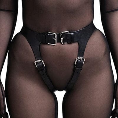 Kinky Cloth YF-076SK / One size Body Bondage Leather Harness Set