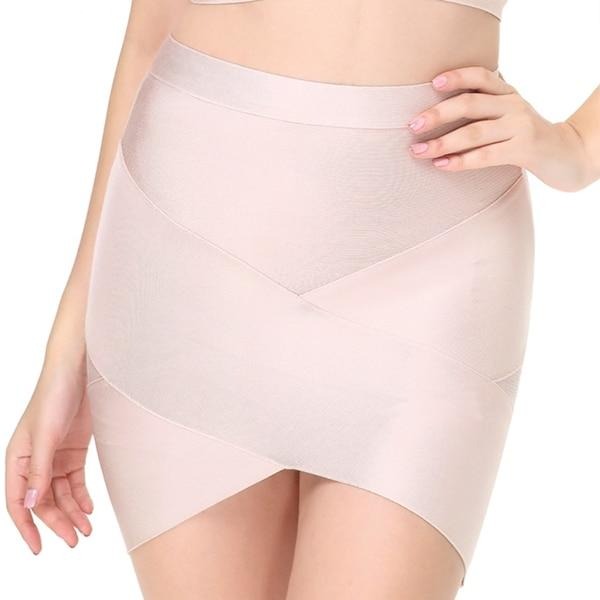 Kinky Cloth 349 Apricot / S Bodycon Slim Pencil Bandage Skirts