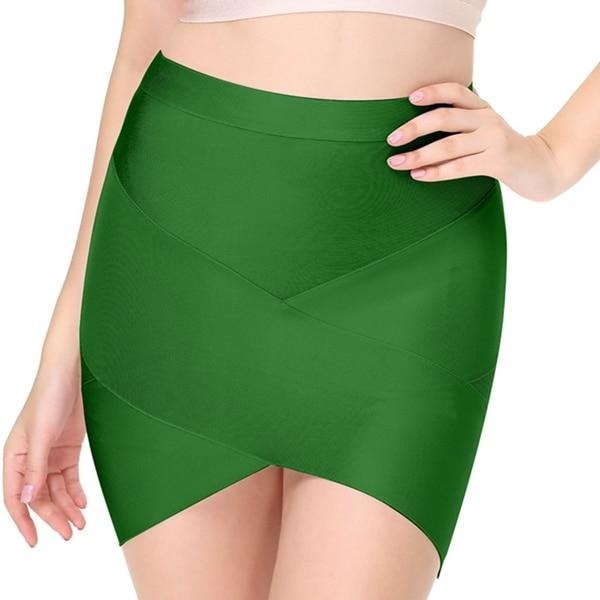 Kinky Cloth 349 Green / S Bodycon Slim Pencil Bandage Skirts
