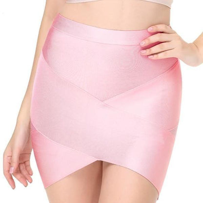 Kinky Cloth 349 Pink / S Bodycon Slim Pencil Bandage Skirts