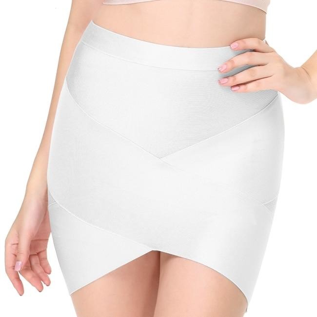 Kinky Cloth 349 White / S Bodycon Slim Pencil Bandage Skirts