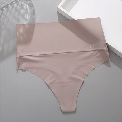 Kinky Cloth Khaki / S / Fast Shipping Bodyshaper High Waist Seamless Thong Women Panties Underwear Anti-bacteria G-String Female Intimates Lingerie Shapewear Panties