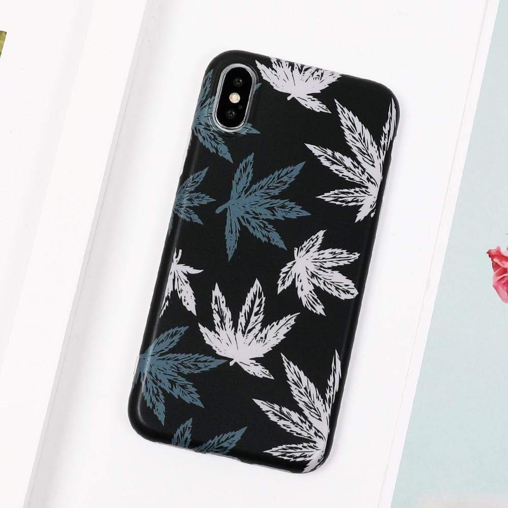 Kinky Cloth 380230 Style4 / For 7 Plus or 8 Plus Botanical Flowers and Leaves iPhone Case