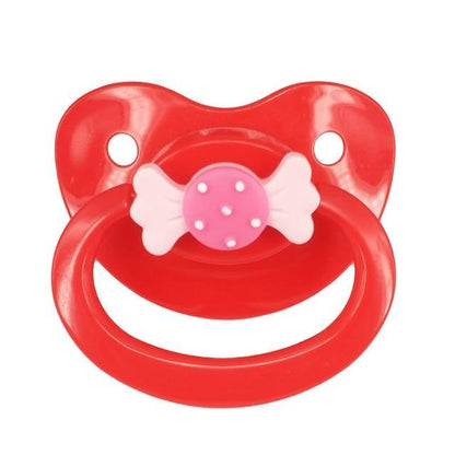 Kinky Cloth Red Bow Adult Pacifier