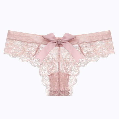 Kinky Cloth 351 Pink / S Bow Back Lace Panties