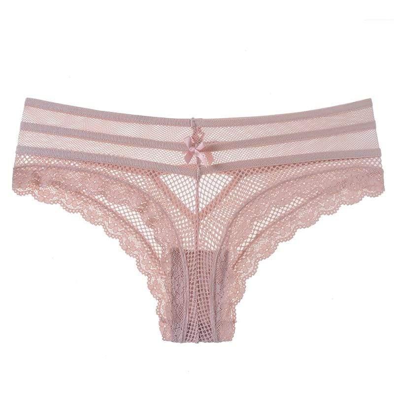 Kinky Cloth 351 Pink / M(Waist65-75cm) / 1pc Breathable Hollow Out Lingerie Underwear