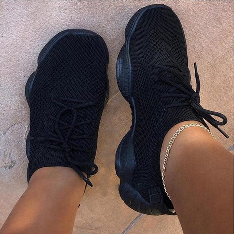Kinky Cloth Breathable Mesh Sneakers