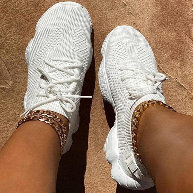 Kinky Cloth White / 35 Breathable Mesh Sneakers