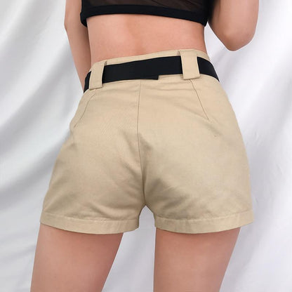 Kinky Cloth 200000367 Buckle Flap Pockets Cargo Shorts