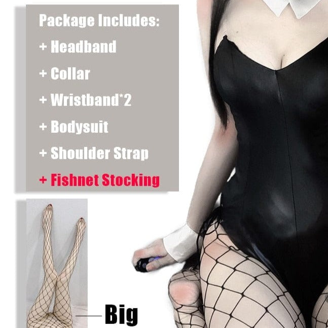 Kinky Cloth Set D / One Size Bunny Costume Faux Leather Set