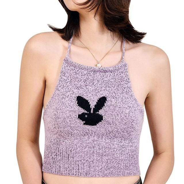 Kinky Cloth Lavender / One Size / United States Bunny Knit Cami Top