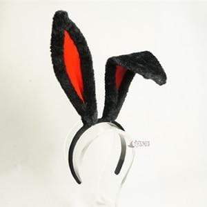 Kinky Cloth 200003991 Black Red Bunny Rabbit Ears Headband