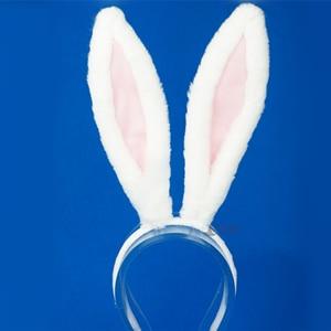 Kinky Cloth 200003991 White Pink Bunny Rabbit Ears Headband