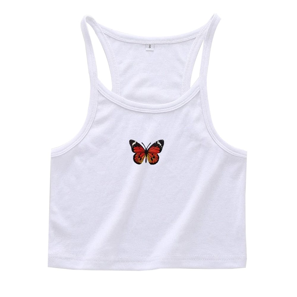 Kinky Cloth as show 2 / S Butterfly Crop Tank Top