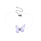 Kinky Cloth Necklace Purple Butterfly Necklace