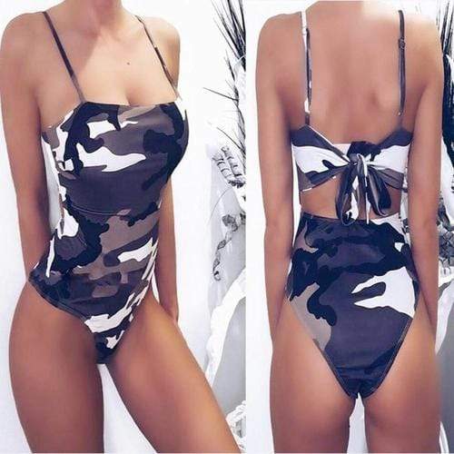 Mylo Bodysuit L / A Camoflauge Bikini Swimsuit
