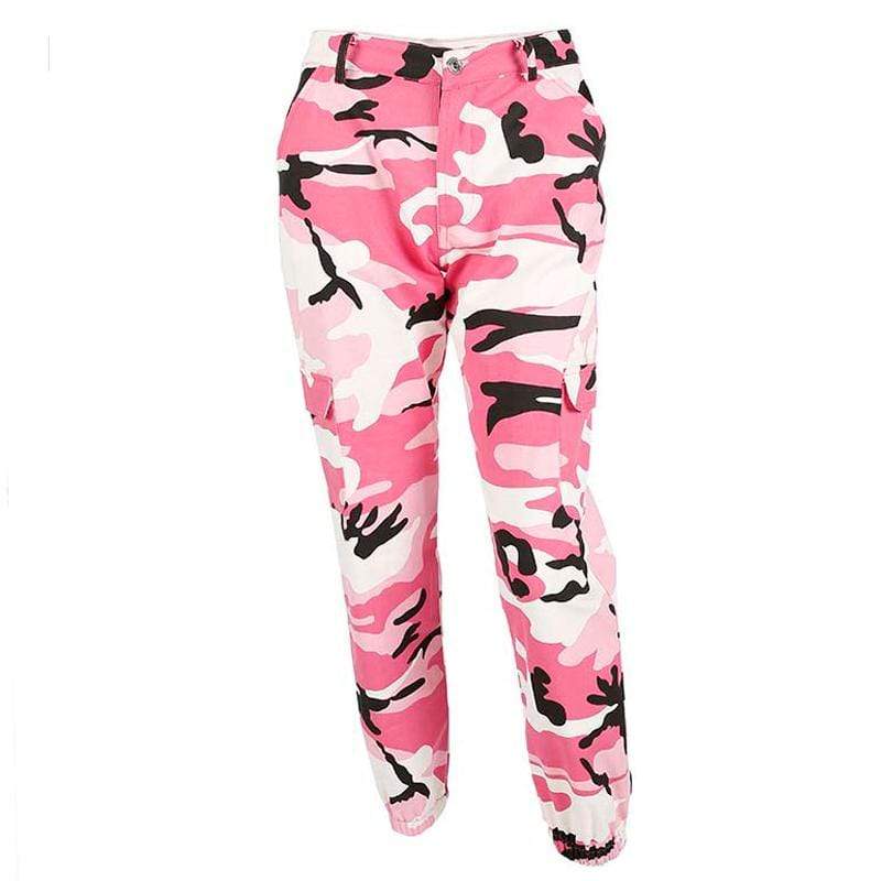 Kinky Cloth 200000366 Pink / L Camouflage Cargo Jogger Pants
