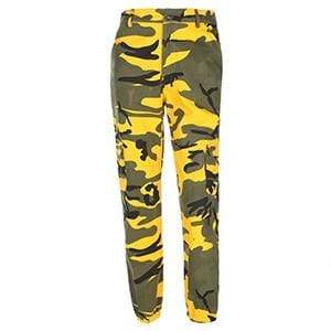 Kinky Cloth 200000366 Yellow / L Camouflage Cargo Jogger Pants