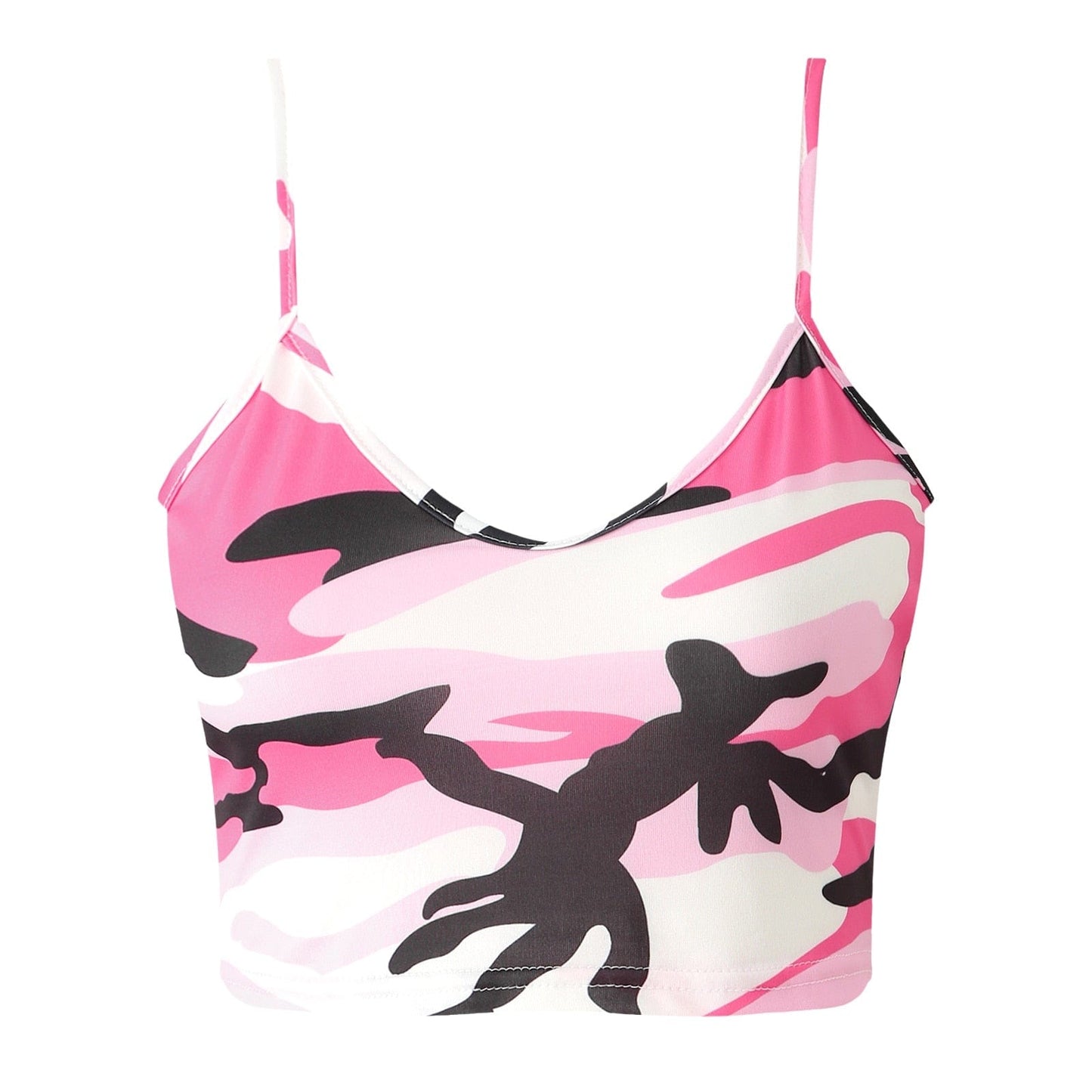 Kinky Cloth Pink A 1 / S Camouflage Crop Tank Top