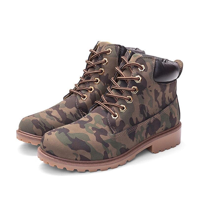 Kinky Cloth Camouflage / 5.5 Camouflage Plush Ankle Boot