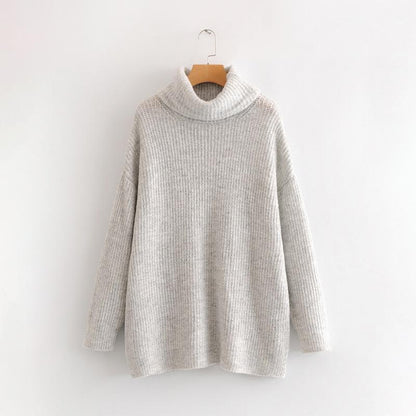 Kinky Cloth S / Light Gray Candy Color Knit Sweater