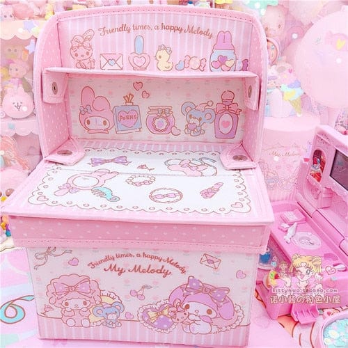 Kinky Cloth My Melody / 22X17X28CM Cartoon Dressing Table Storage Box
