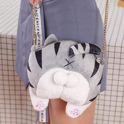 Turquoise Chloe accessories 1 Cat Butt Plush Bag