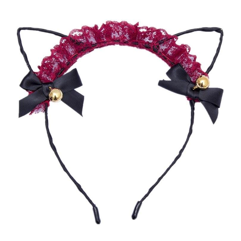 Lace Kitty Ears Headband