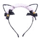 Lace Kitty Ears Headband