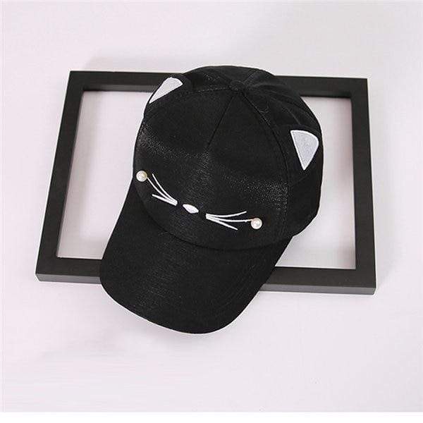Kinky Cloth accessories Black Cat Ears Baseball Hat