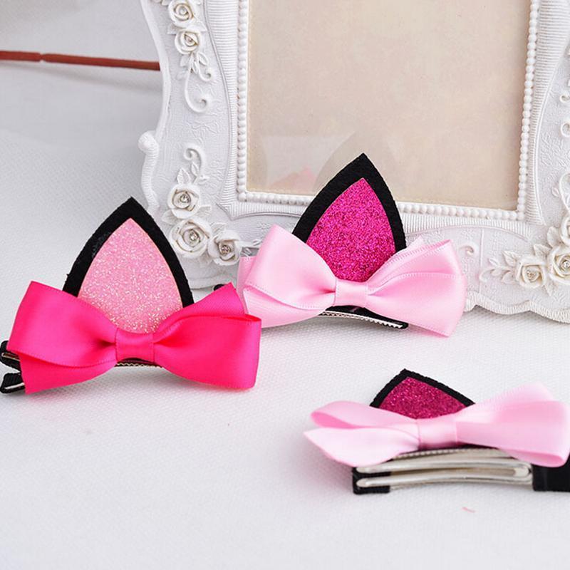 Kinky Cloth Accessories Cat Ears Bow Hairpins