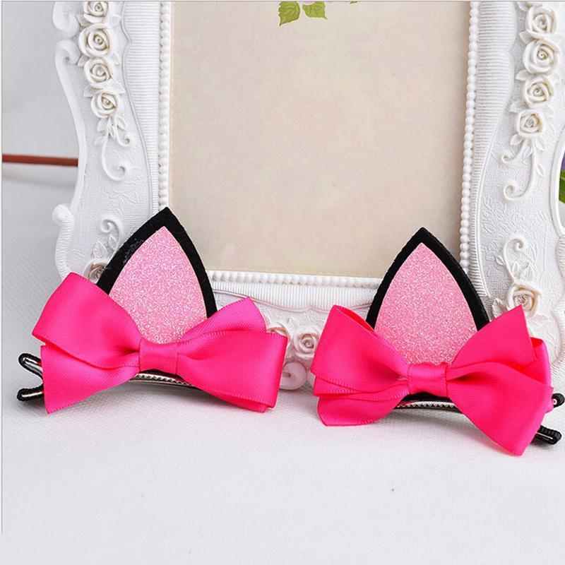 Kinky Cloth Accessories Cat Ears Bow Hairpins