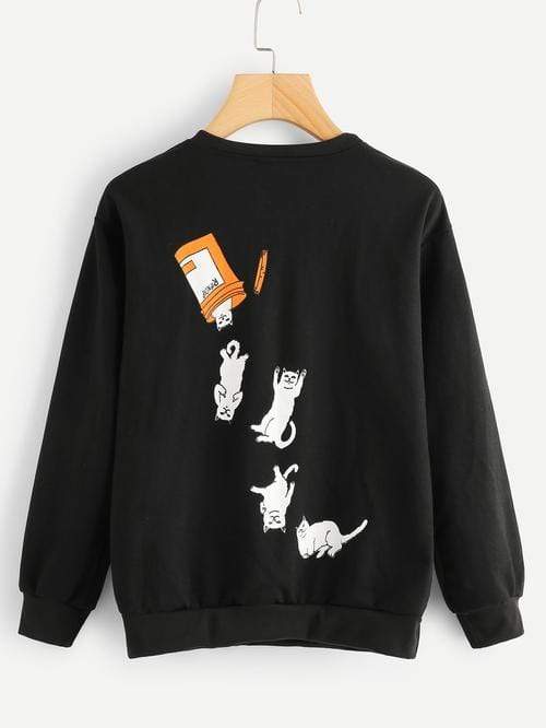 Celeste Top L Cat RX Sweatshirt