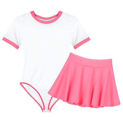 Kinky Cloth 200003986 Hot Pink / One Size Cheerleader Lingerie See-Through Outfit