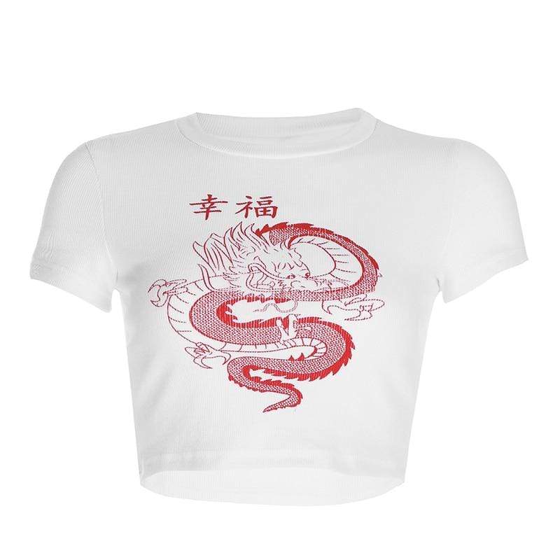 Chinese Dragon Crop Top –