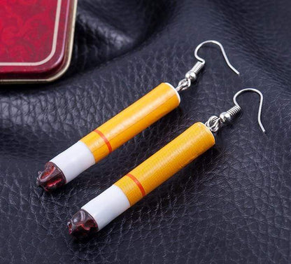 Kinky Cloth Jewelry & Watches A pair-361180 Cigarette Earrings