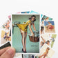 Classic World War II Pin up Girls Sticker Set (25 pieces)