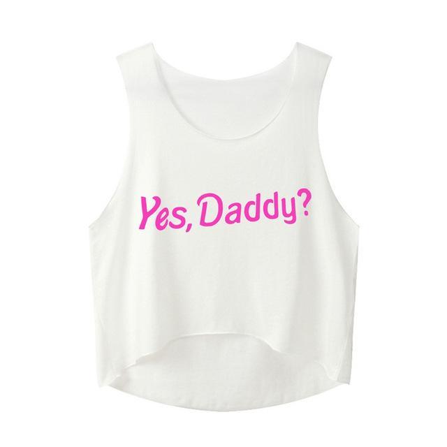 Kinky Cloth White / L / China Classic Yes Daddy Tank Top
