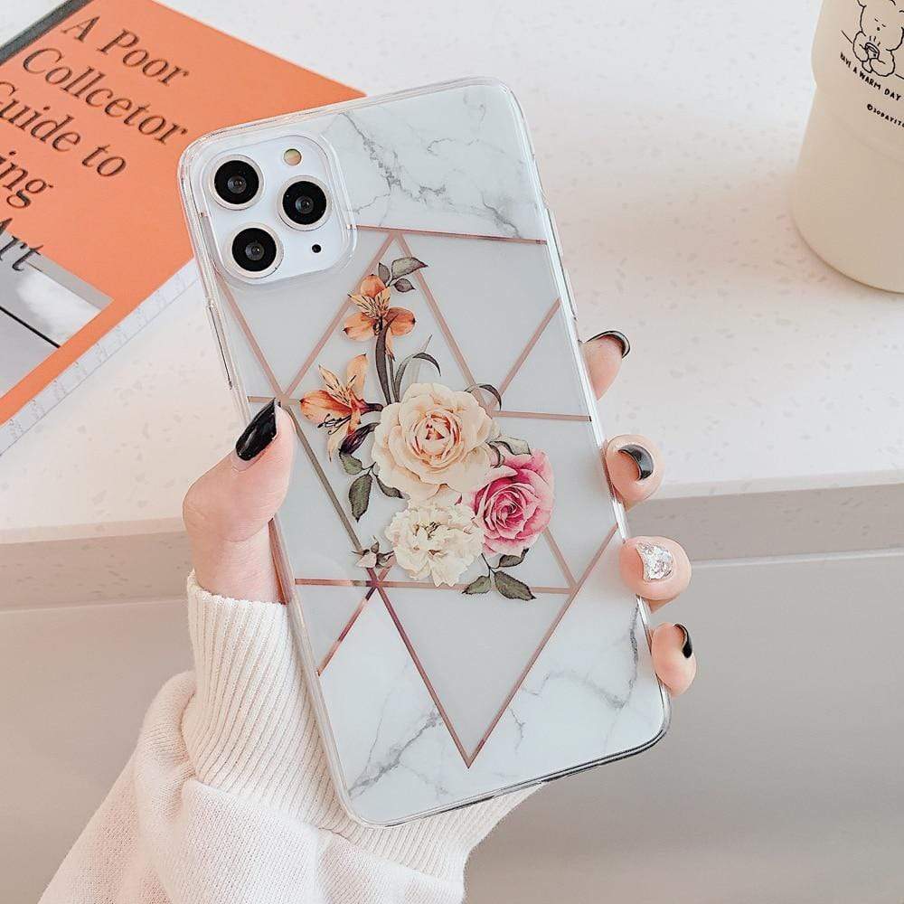 Kinky Cloth 380230 Style6 / For 7 Plus or 8 Plus Clear Floral iPhone Case