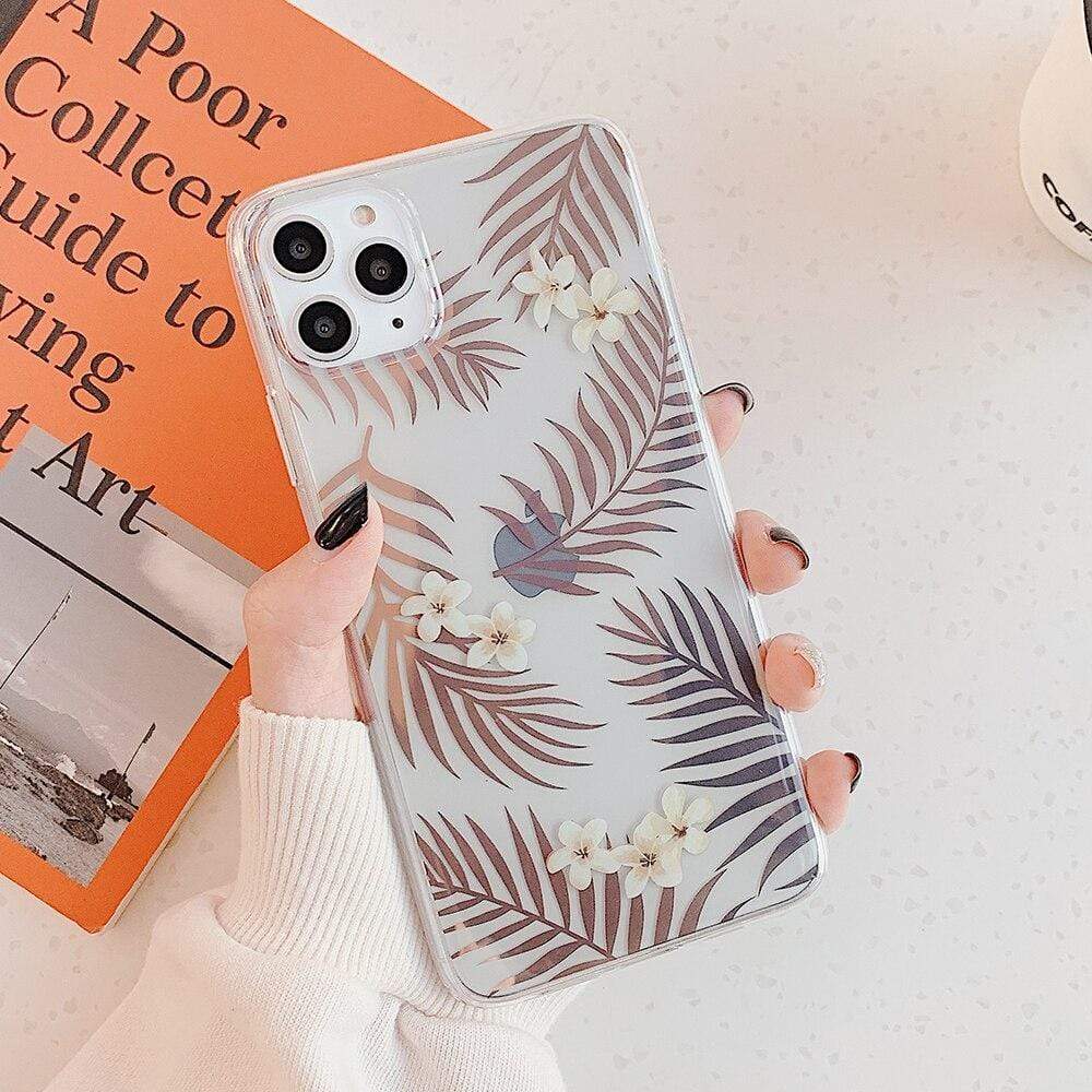 Kinky Cloth 380230 Style8 / For 7 Plus or 8 Plus Clear Floral iPhone Case