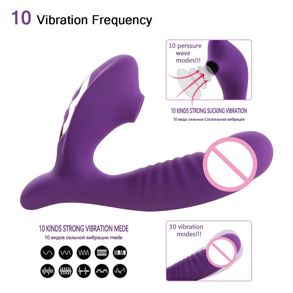 Kinky Cloth Clit Sucker Silicone Vibrators